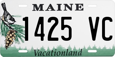 ME license plate 1425VC