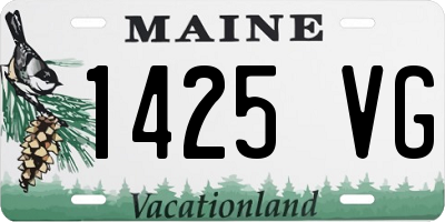 ME license plate 1425VG