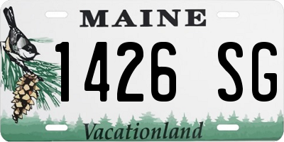 ME license plate 1426SG