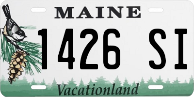 ME license plate 1426SI