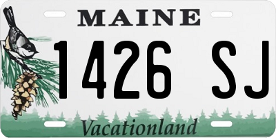 ME license plate 1426SJ