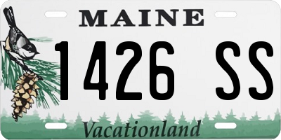 ME license plate 1426SS