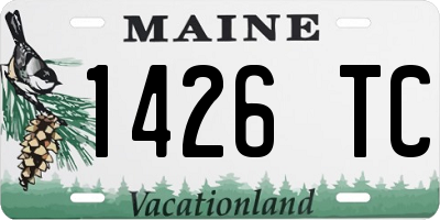 ME license plate 1426TC