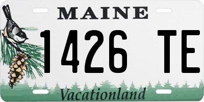 ME license plate 1426TE