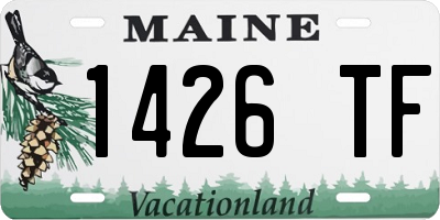 ME license plate 1426TF