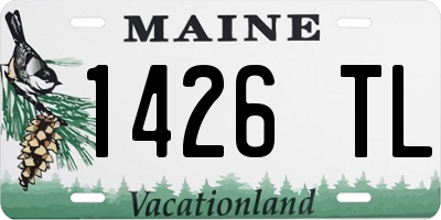 ME license plate 1426TL