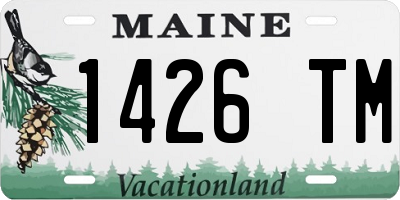 ME license plate 1426TM