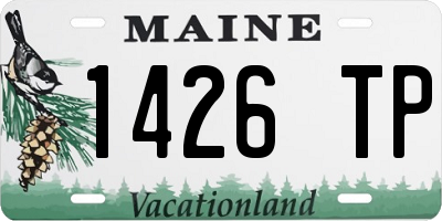 ME license plate 1426TP