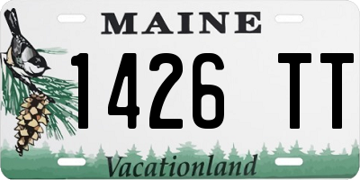 ME license plate 1426TT