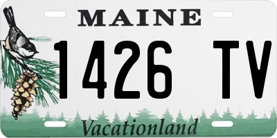 ME license plate 1426TV