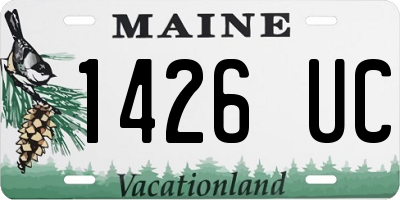 ME license plate 1426UC