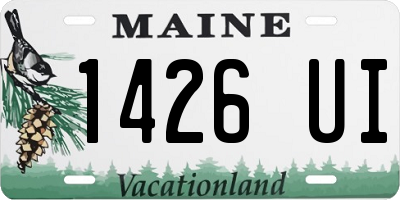 ME license plate 1426UI