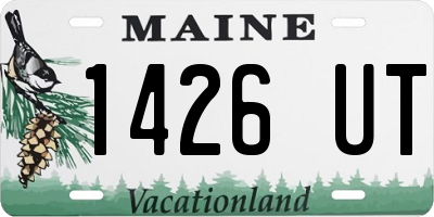 ME license plate 1426UT