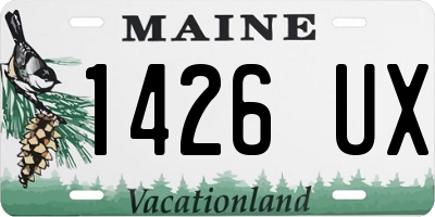 ME license plate 1426UX