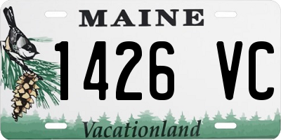 ME license plate 1426VC