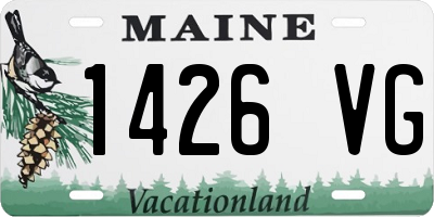 ME license plate 1426VG