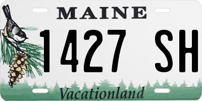ME license plate 1427SH