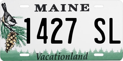 ME license plate 1427SL