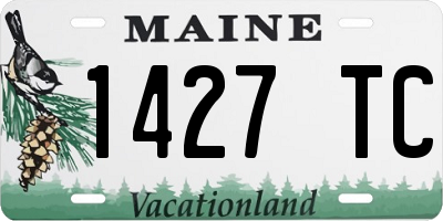 ME license plate 1427TC