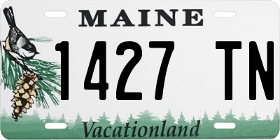ME license plate 1427TN