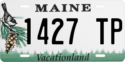 ME license plate 1427TP