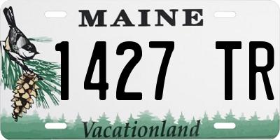 ME license plate 1427TR