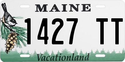 ME license plate 1427TT