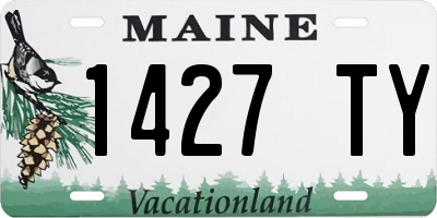 ME license plate 1427TY