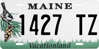 ME license plate 1427TZ