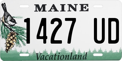 ME license plate 1427UD