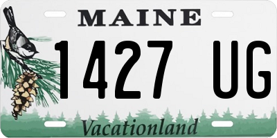 ME license plate 1427UG