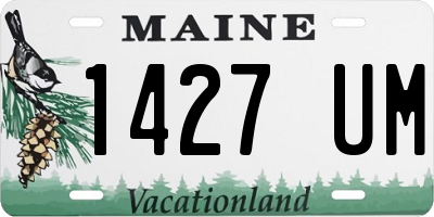 ME license plate 1427UM