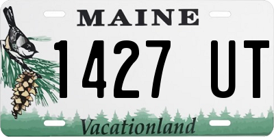 ME license plate 1427UT