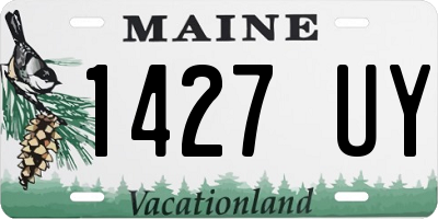 ME license plate 1427UY