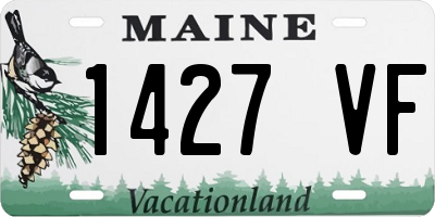 ME license plate 1427VF