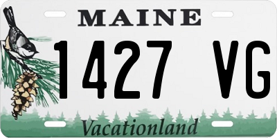 ME license plate 1427VG