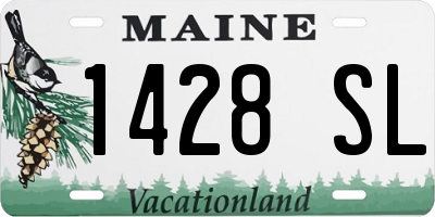 ME license plate 1428SL