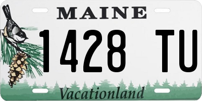 ME license plate 1428TU