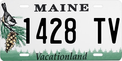 ME license plate 1428TV