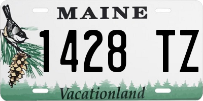 ME license plate 1428TZ