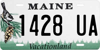 ME license plate 1428UA