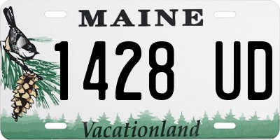 ME license plate 1428UD