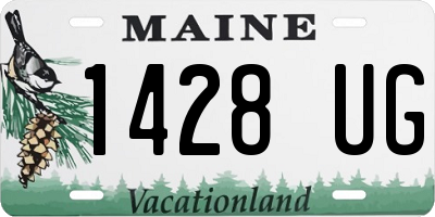 ME license plate 1428UG