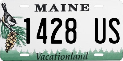 ME license plate 1428US