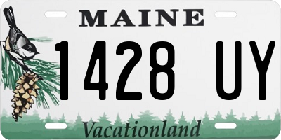 ME license plate 1428UY