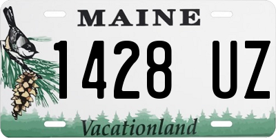 ME license plate 1428UZ