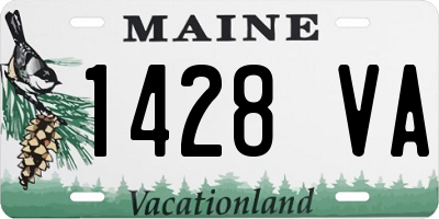 ME license plate 1428VA