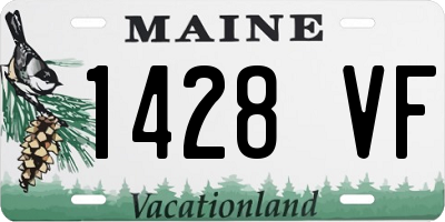 ME license plate 1428VF