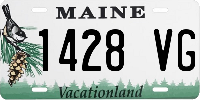 ME license plate 1428VG