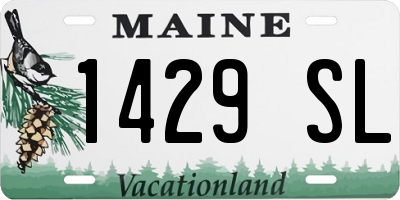 ME license plate 1429SL